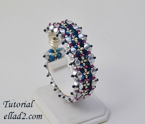 Esquema de abalorios Caterpillar brazalete
