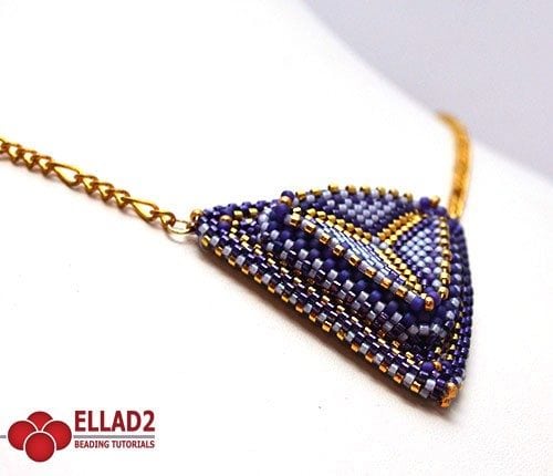 Patroon de abalorios Triangular Colgante