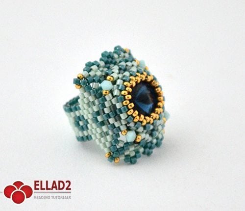Tutorial de abalorios Anillo Menta de Ellad2