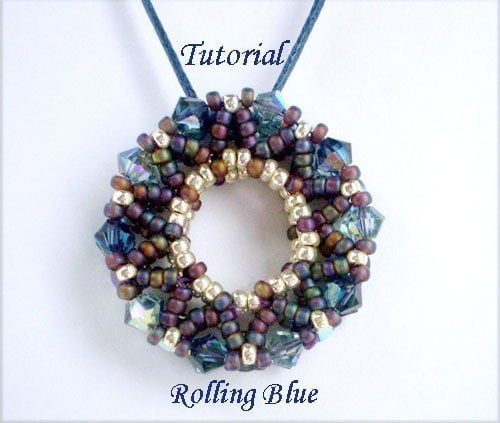 Beading Tutorial Rolling Blue
