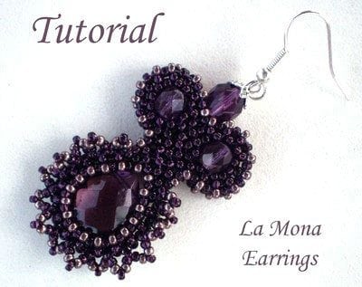 Beading Tutorial La Mona Earrings