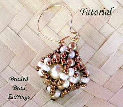Tutorial Beaded Bead Earrings