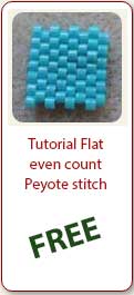 Free Stitches - Tutorial Flat Even Peyote Stich- Ellad2