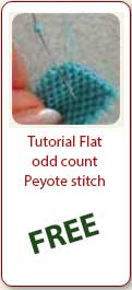 Basic stitches - beading pattern Flat Odd Peyote - Ellad2