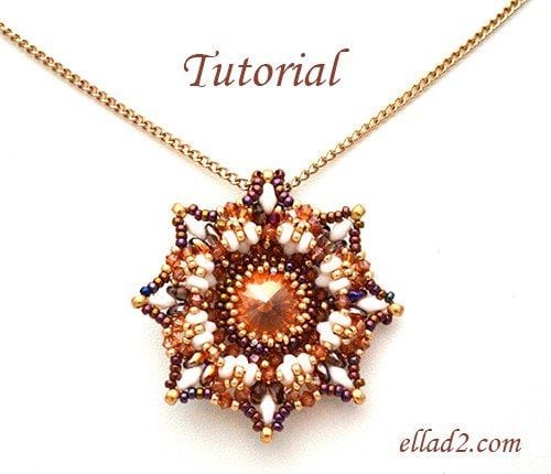 Beading Tutorial Calabash Pendant by Ellad2