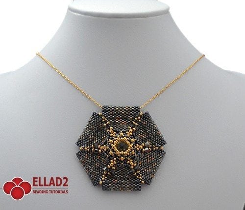 Beading-Tutorial-Amarande Pendant -by-Ellad2