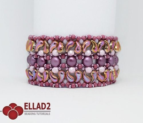 Beading Pattern Milun Bracelet with Zoliduo beads by Ellad2